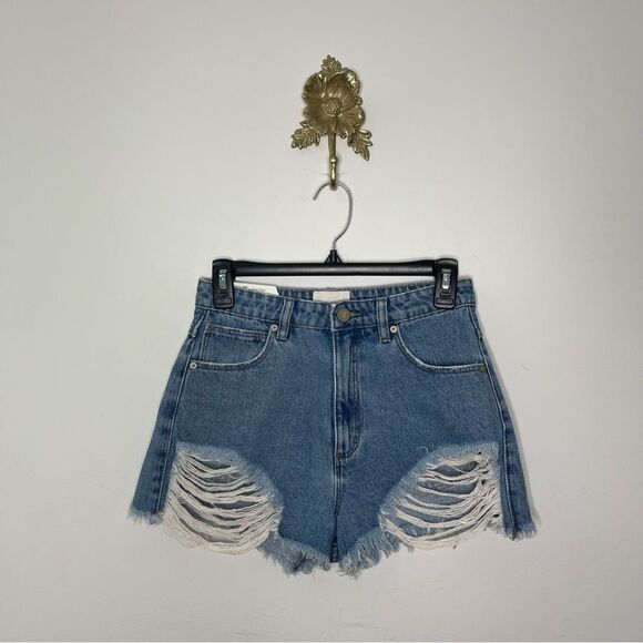 Abrand Jeans A High Relaxed Short Salty Blue 25 - Picture 5 of 6